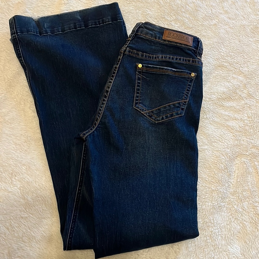 Rock & Roll cowgirl high rise trouser jeans size 27/34!